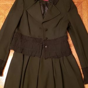 Cynthis Steffe Black suit for an event